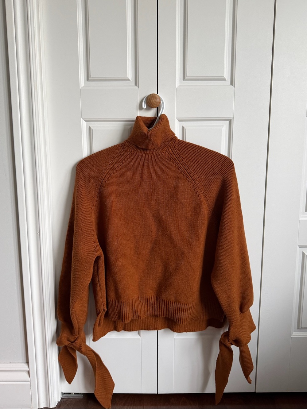 Zara Rust Brown Turtleneck Sweater